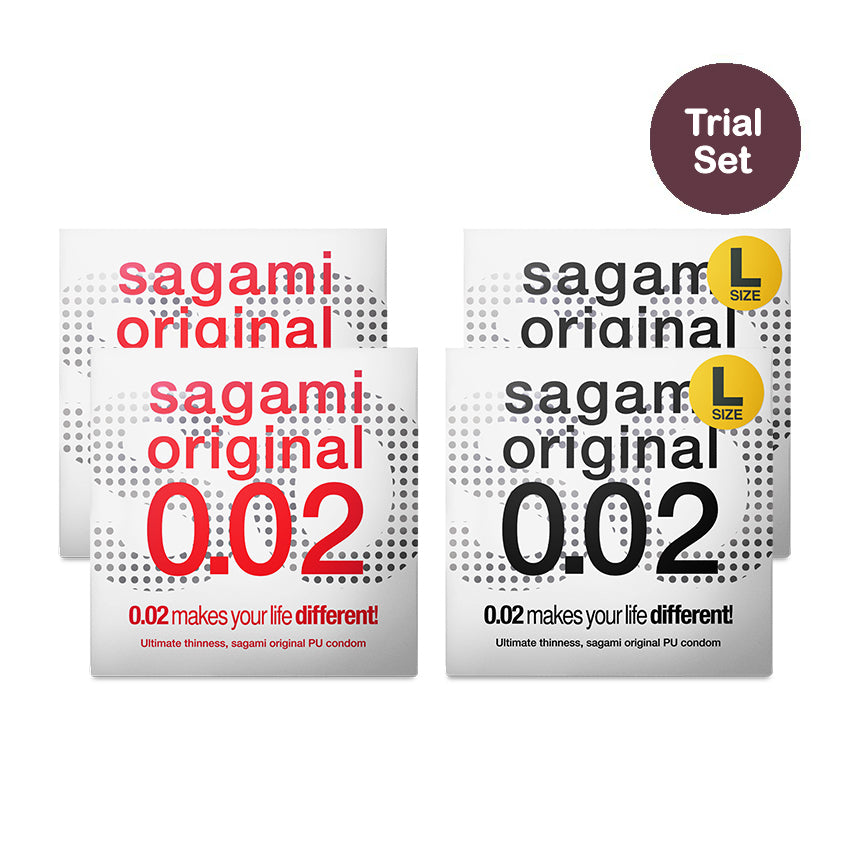 TRIAL SET - 2 Packs x 0.02 Regular + 2 Packs x 0.02 Large (Enter Code "002TRIAL" for £3.99 NOW)