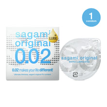 Load image into Gallery viewer, Sagami Original 0.02 Extra Lubricated Super Thin Super Strong Regular Condoms
